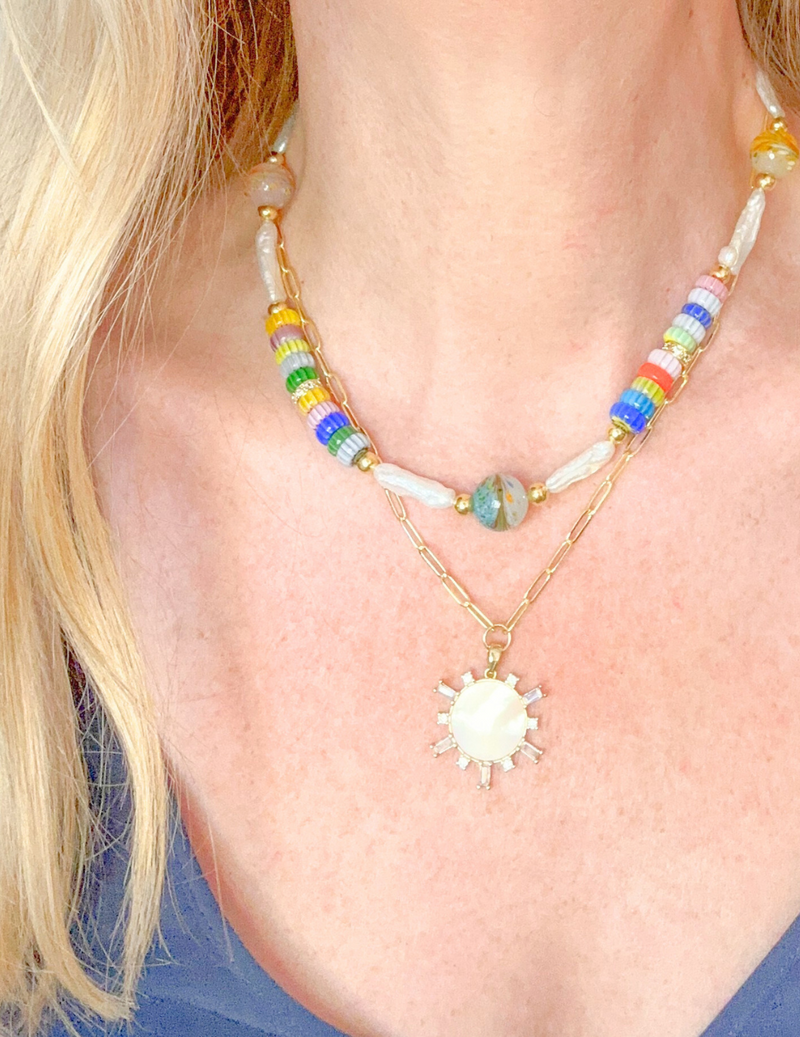 Mother of Pearl Soleil Necklace