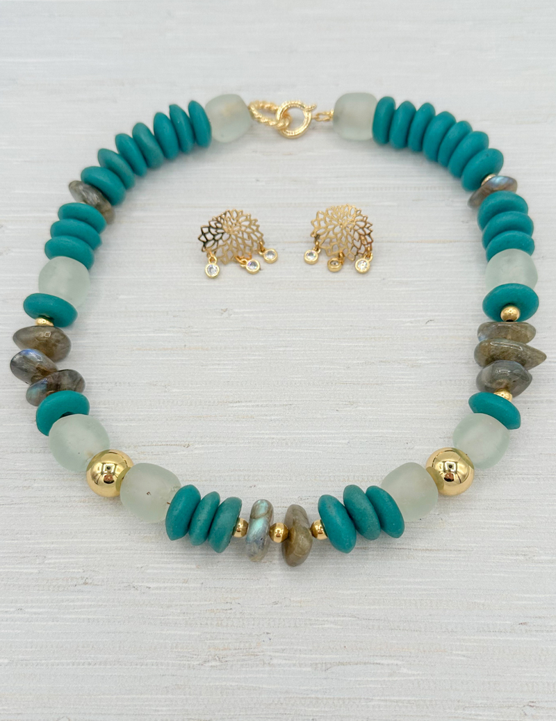 Labradorite Sea Spray Necklace
