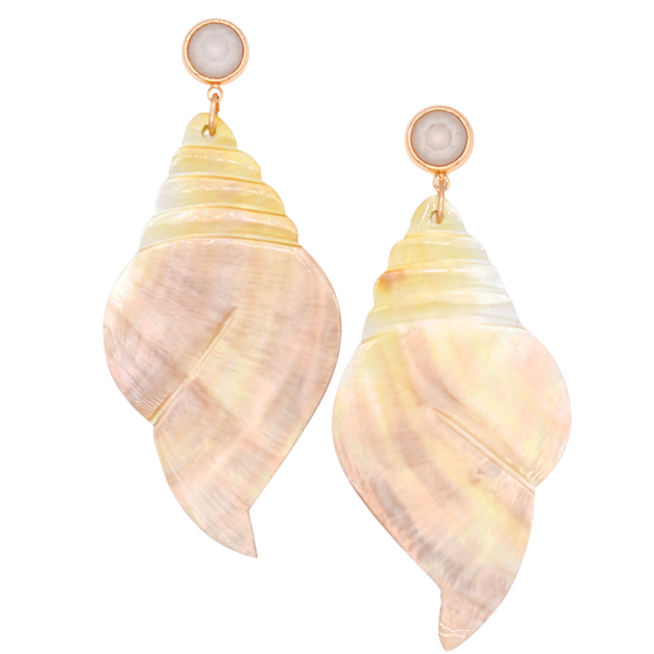 Beachcomber Earrings With Mother of Pearl