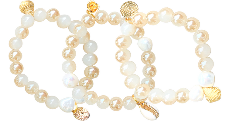 Halcyon & Hadley Beachcomber Bracelet Trio - Women's Earrings - Women's Jewelry - Unique Earrings - Statement Earrings