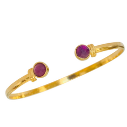 Halcyon & Hadley The Hadley Cuff Bracelet in Amethyst - Women's Earrings - Women's Jewelry - Unique Earrings - Statement Earrings