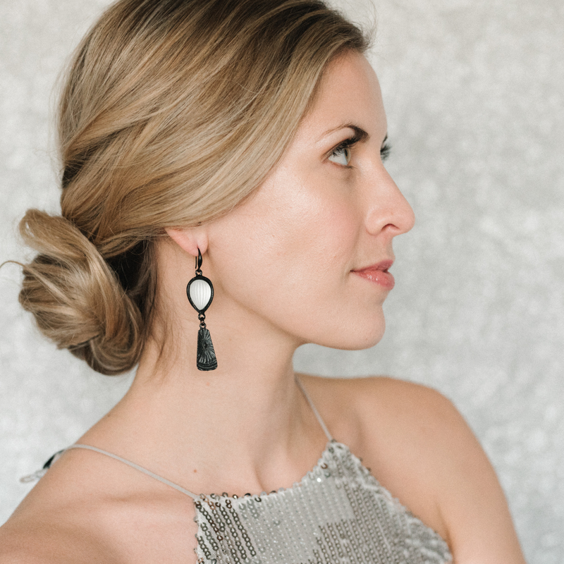 Halcyon & Hadley Beatnik Statement Earrings - Women's Earrings - Women's Jewelry - Unique Earrings - Statement Earrings