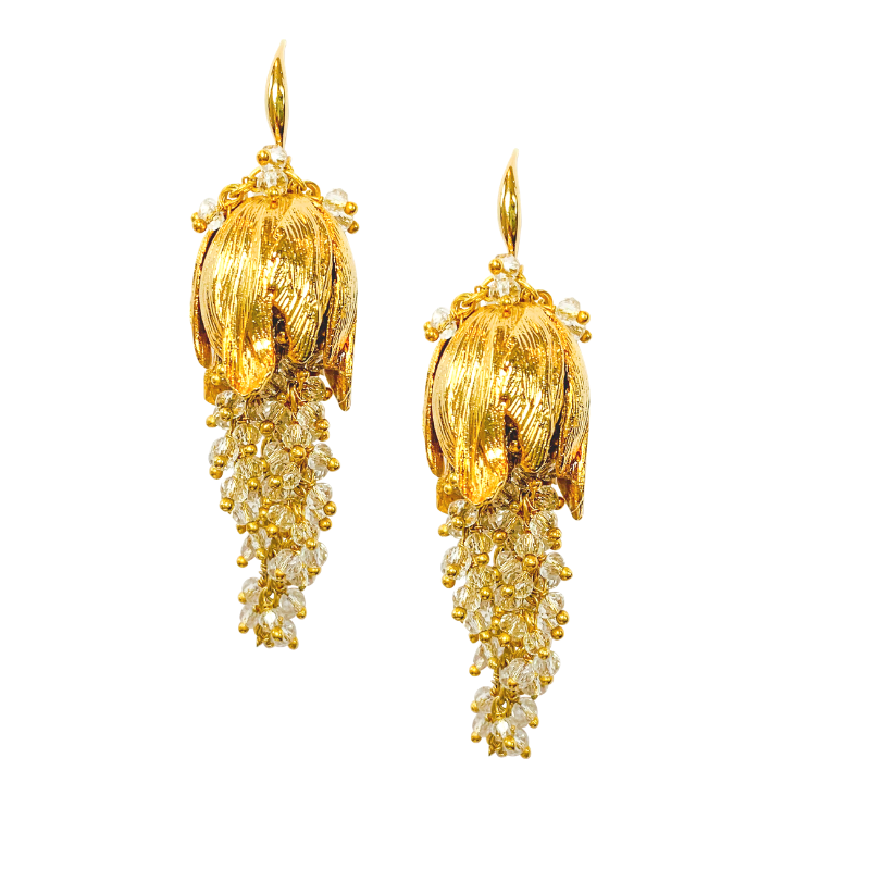 Halcyon & Hadley Crystal Tuilerie Earrings - Women's Earrings - Women's Jewelry - Unique Earrings - Statement Earrings