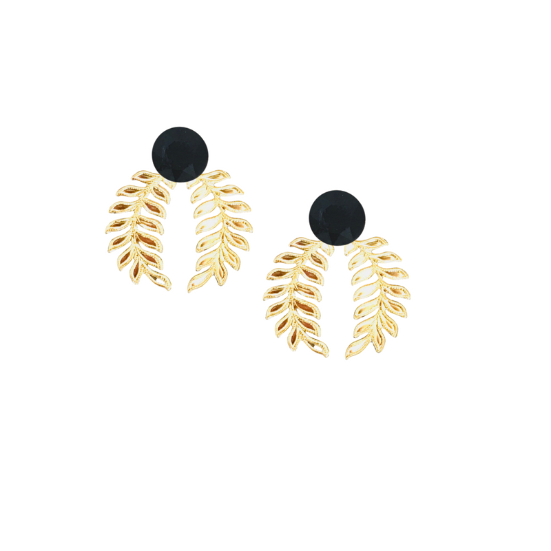 Halcyon & Hadley Cleopatra Statement Studs with Swarovski Crystals - Women's Earrings - Women's Jewelry - Unique Earrings - Statement Earrings