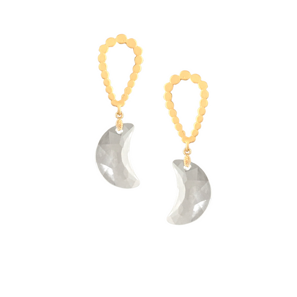 Halcyon & Hadley Swarovski Eclipse Drop Earrings - Women's Earrings - Women's Jewelry - Unique Earrings - Statement Earrings
