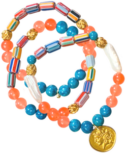 Halcyon & Hadley Bongo Bracelet Trio - Women's Earrings - Women's Jewelry - Unique Earrings - Statement Earrings