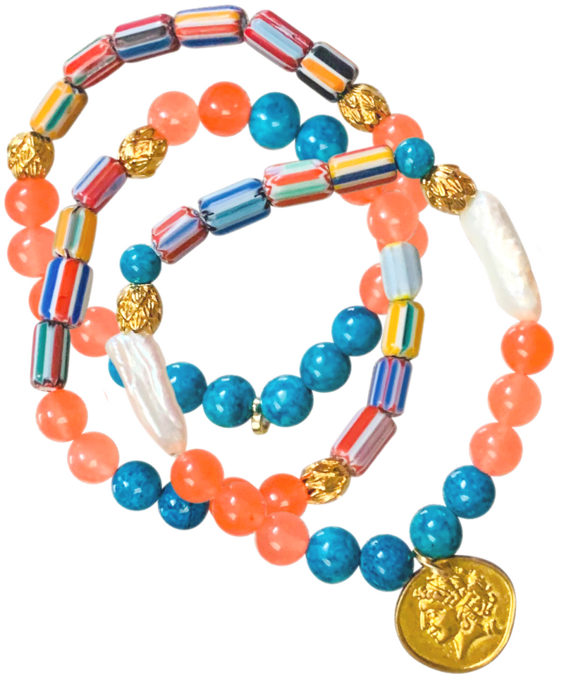 Halcyon & Hadley Bongo Bracelet Trio - Women's Earrings - Women's Jewelry - Unique Earrings - Statement Earrings
