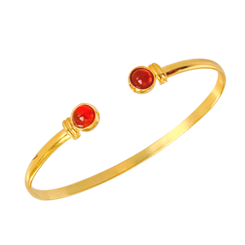 Halcyon & Hadley The Hadley Cuff Bracelet in Carnelian - Women's Earrings - Women's Jewelry - Unique Earrings - Statement Earrings