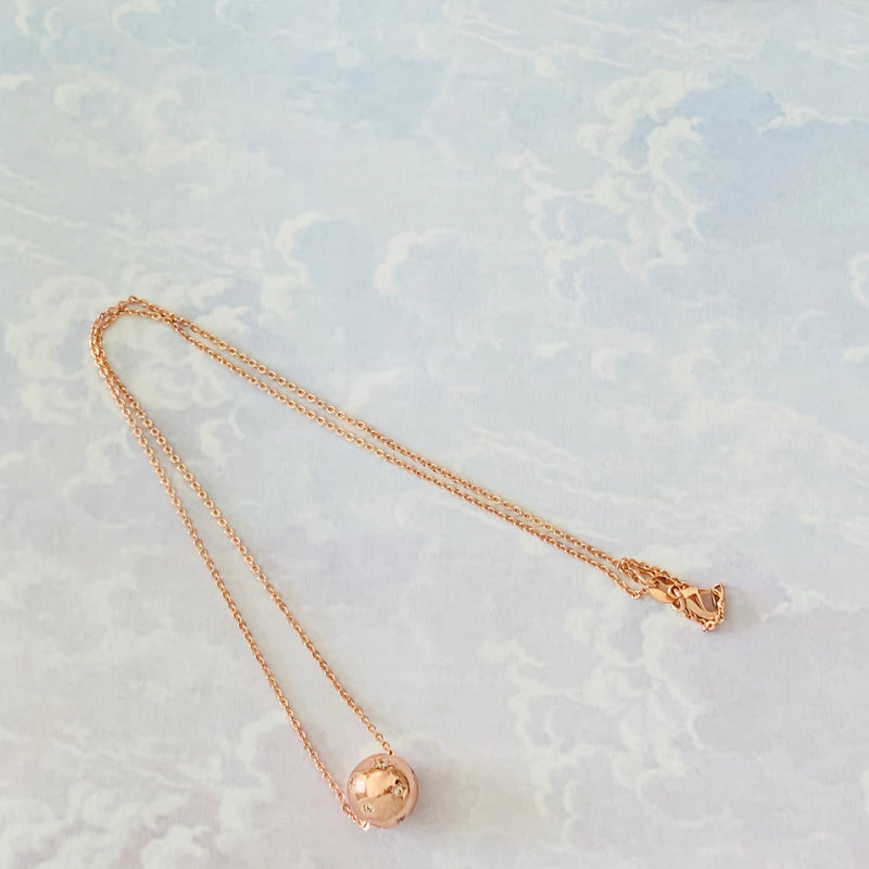 Halcyon & Hadley Lunar Necklace in Rose Gold Pave - Women's Earrings - Women's Jewelry - Unique Earrings - Statement Earrings