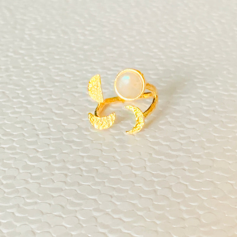 Halcyon & Hadley The Moonlight Ring - Women's Earrings - Women's Jewelry - Unique Earrings - Statement Earrings