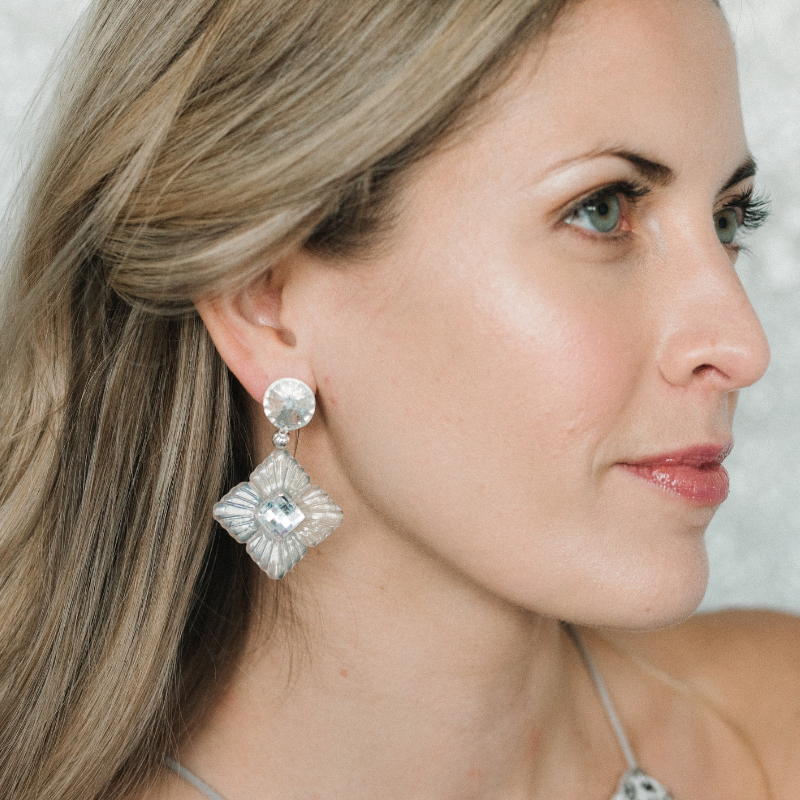 Swarovski statement earrings clearance