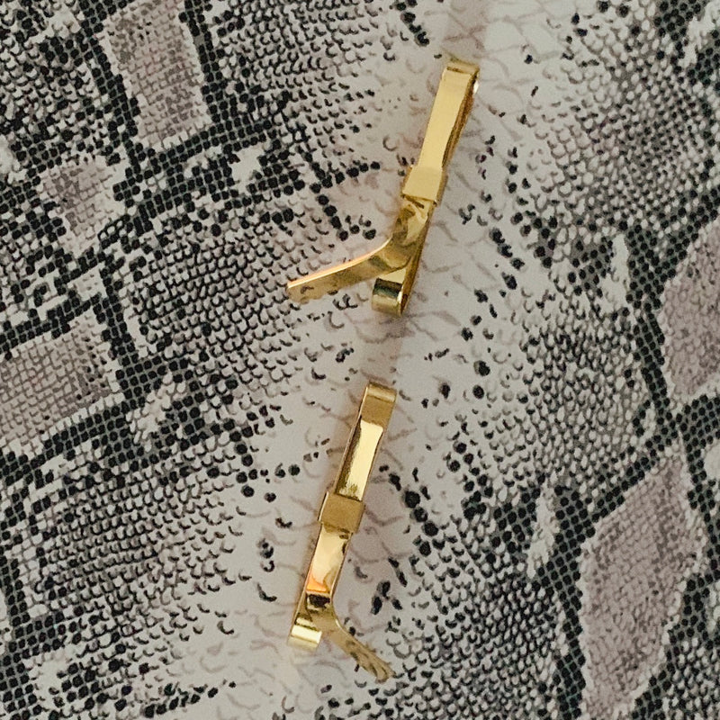 Halcyon & Hadley Big Gold Bows Statement Stud Earrings - Women's Earrings - Women's Jewelry - Unique Earrings - Statement Earrings